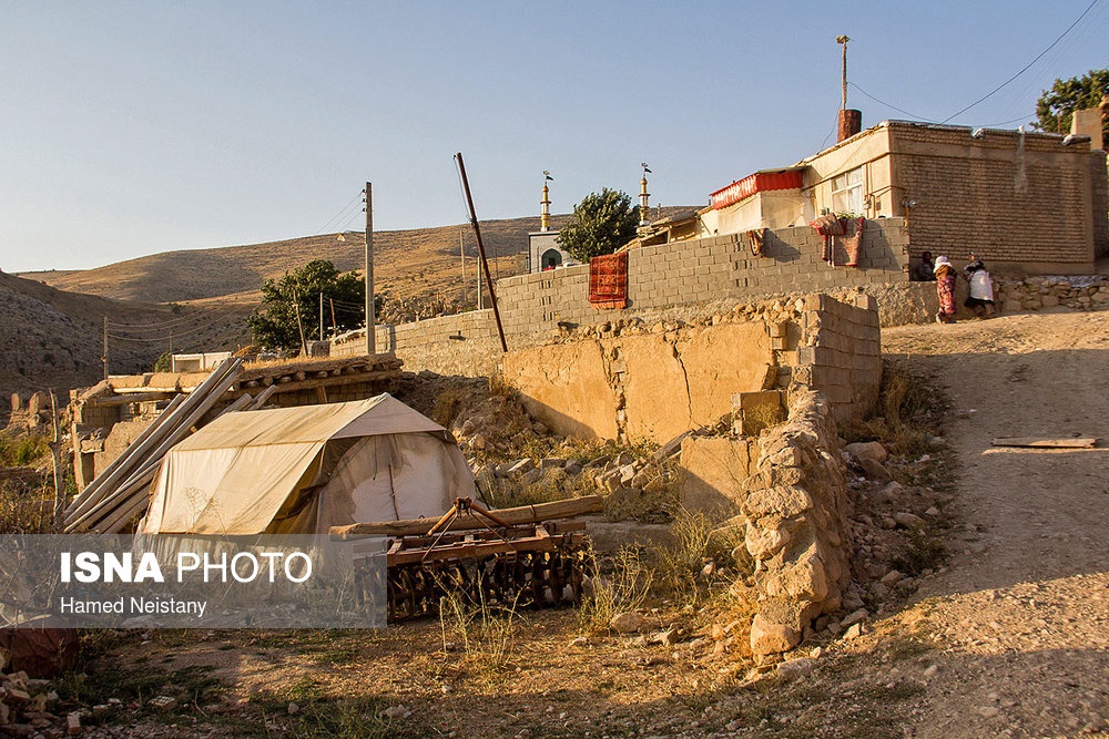 روستای زلزله زده روستای پسرکانلو در استان خراسان شمالی