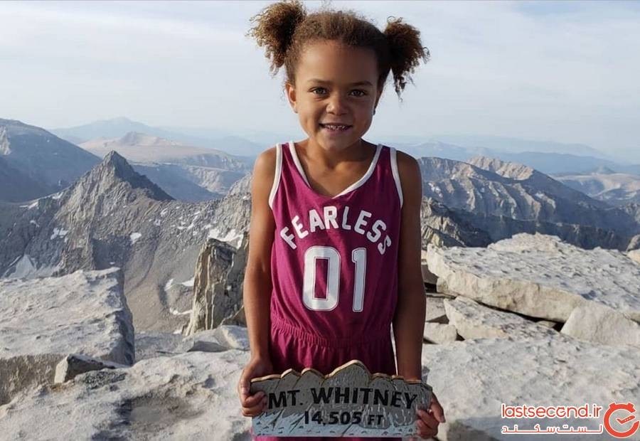 صعود دختربچه ی شش ساله به بلندترین قله ی ایالات متحده آمریکا