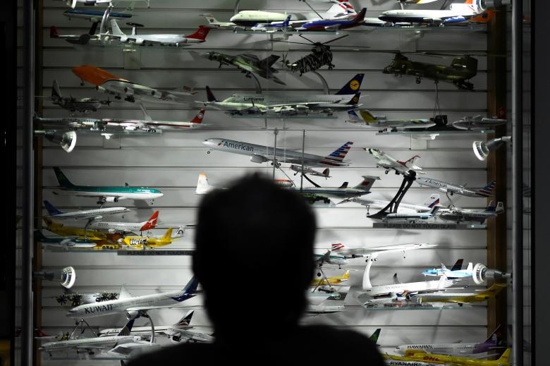نمایشگاه بزرگترین ناوگان هواپیماهای مدل جهان در فرودگاه شنن ایرلند