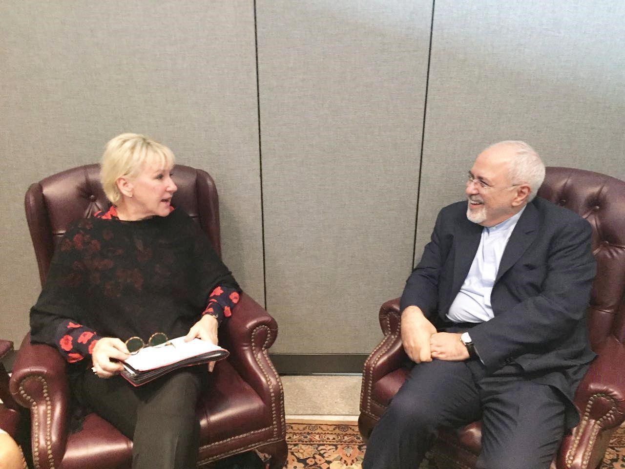 وزیران امور خارجه ایران و سوئد در نیویورک دیدار و گفتگو کردند