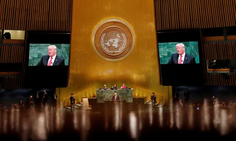 سخنرانی دونالد ترامپ رئیس‌جمهور آمریکا در هفتاد و سومین جلسه مجمع عمومی سازمان ملل متحد در نیویورک