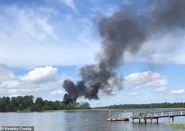 سقوط جت جنگنده F-35B آمریکا در ایالت کارولینای جنوبی