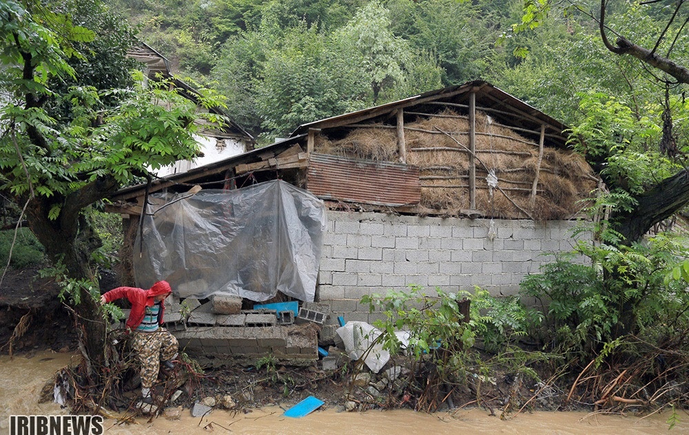 خسارات ناشی از سیل در روستاهای خرجگیل اسالم