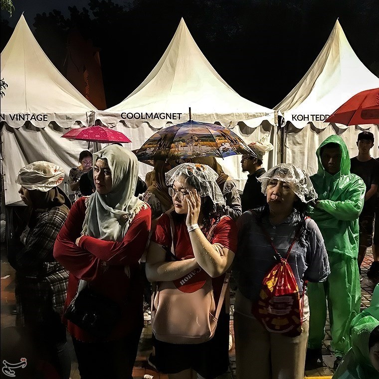 بارش شدید باران در آخرین روز از بازی‌های آسیایی ۲۰۱۸ جاکارتا