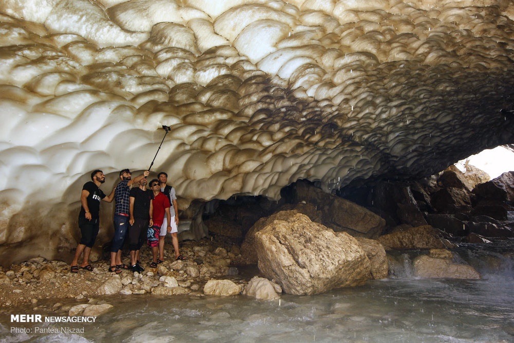 غار یخی چما پس از ریزش 