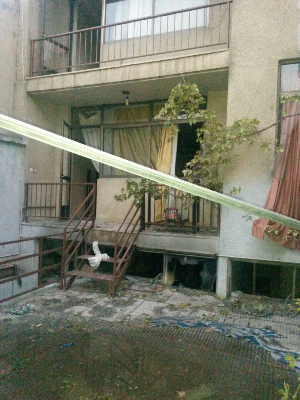 نشت گاز در یک محل گودبرداری و وقوع انفجار در یک ساختمان مسکونی خیابان دربند