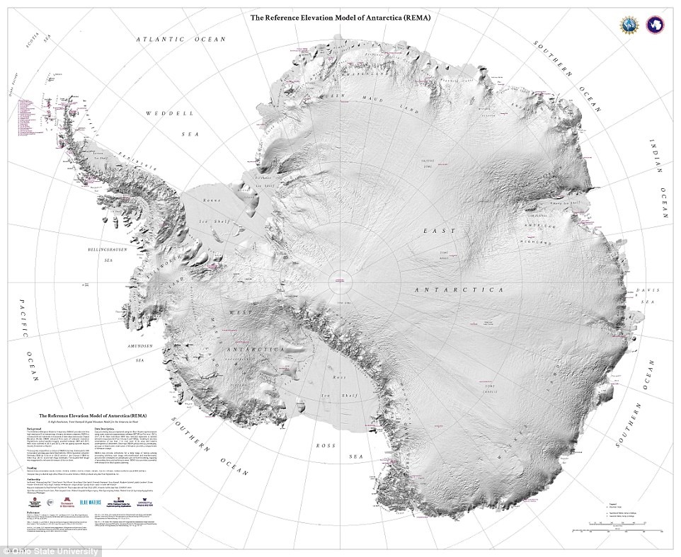 تهیه دقیق‌ترین نقشه از سرزمین جنوبگان / عکس