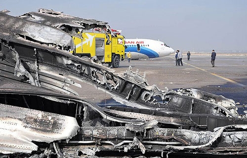 سانحه هوایی در مشهد/ عکس