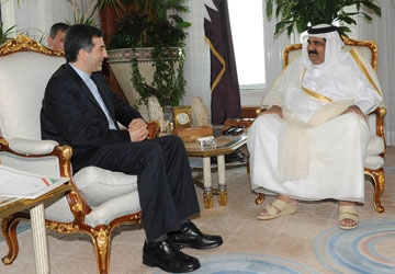 مشایی و امیر قطر / عکس