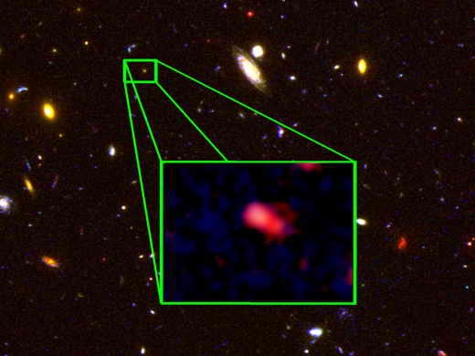 دورترین کهکشان عالم از نگاه تلسکوپ فضایی هابل