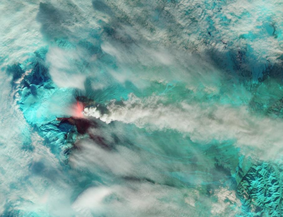 تصویر تکان‌دهنده ماهواره ناسا از فعال‌ترین آتشفشان زمین