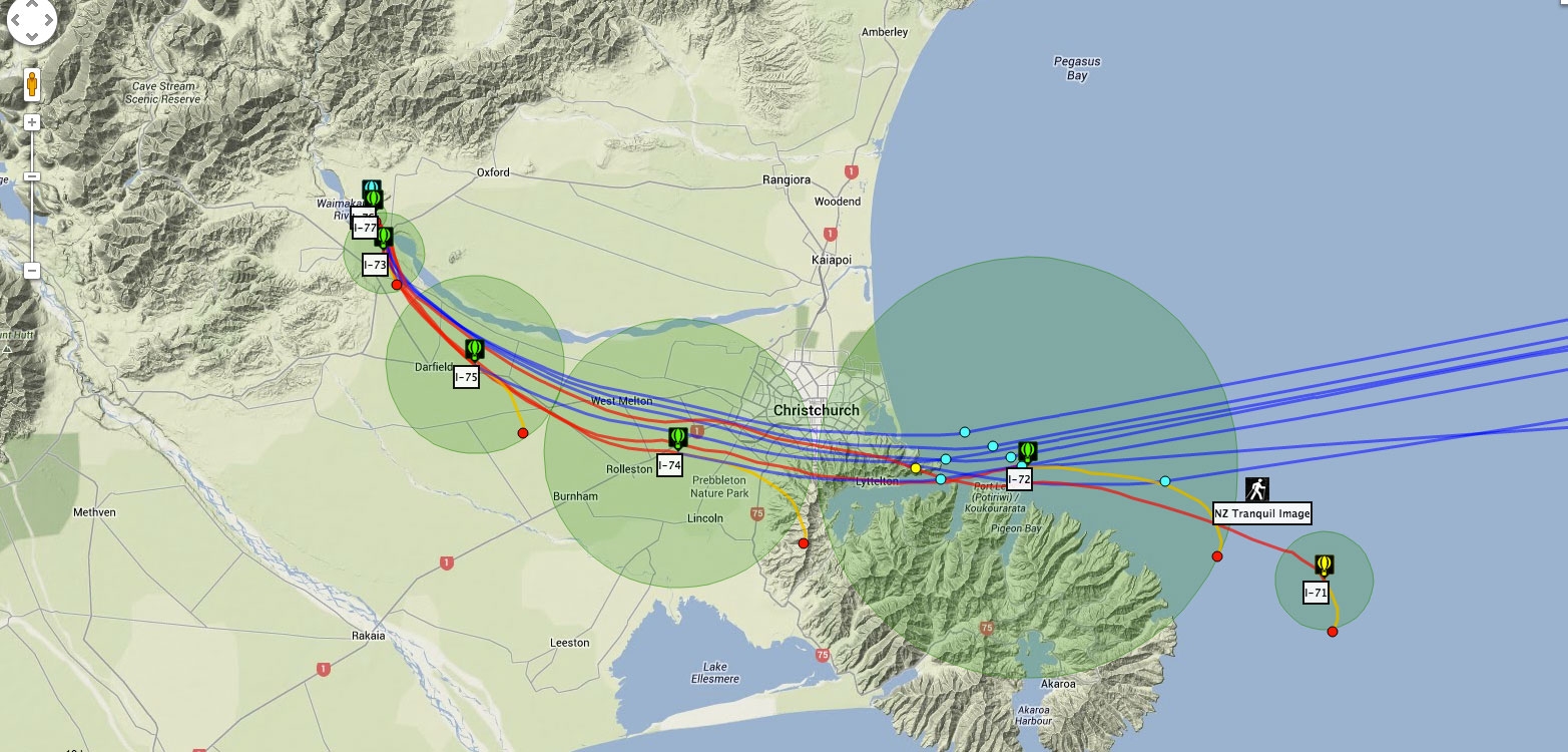 تصاویری از آزمایش "اینترنت بالنی" گوگل در نیوزیلند