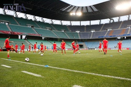 آخرین تمرین ملی‌پوشان پیش از دیدار با کره به روایت تصویر