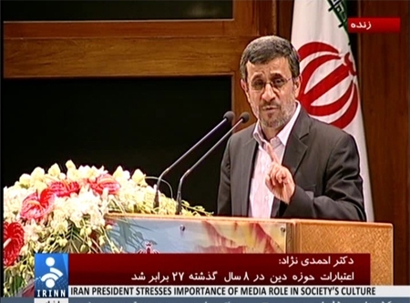 دفاع احمدی‌نژاد از عملکرد دولتش در انتخابات‌های 84، 88 و 92