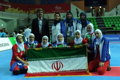 نایب قهرمانی بانوان کبدی در مسابقات داخل سالن اینچون