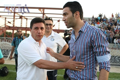 استقبال قلعه نویی از نکونام در تمرین استقلال