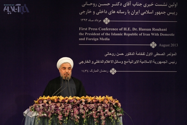 مذاکره ایران وآمریکا محوری​ترین سوال خبرنگاران ازروحانی/70درصد سوالات درحوزه دیپلماسی و اقتصاد بود