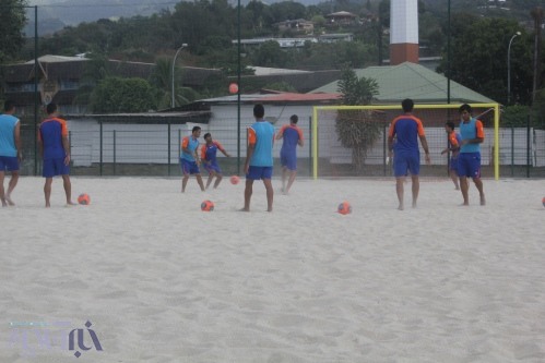 سفر مارکوپولویی تیم ملی فوتبال ساحلی به سرانجام رسید/ تصاویری از اولین تمرین ساحلی بازان در تاهیتی