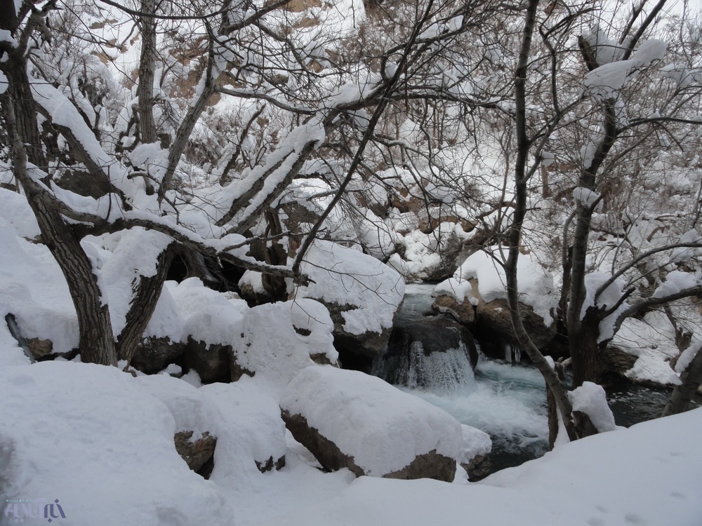 در زمستان 92 رخ داد! وقتی که آبشار زیبای مارگون زیباتر می‌شود