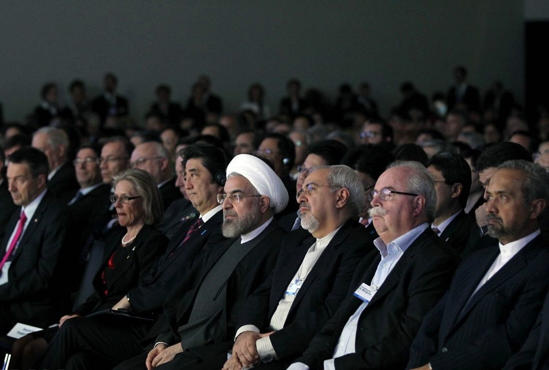 نخستین تصاویر از حضور رئیس جمهور در اجلاس داووس 