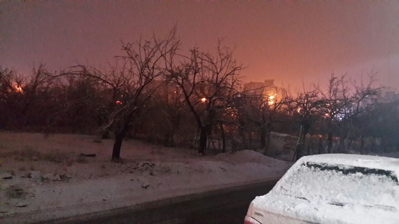 بارش نخستین برف زمستانی در تهران
