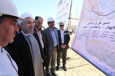 تاکید رییس جمهوری بر تسریع در ساخت خط راه آهن چابهار – زاهدان – مشهد