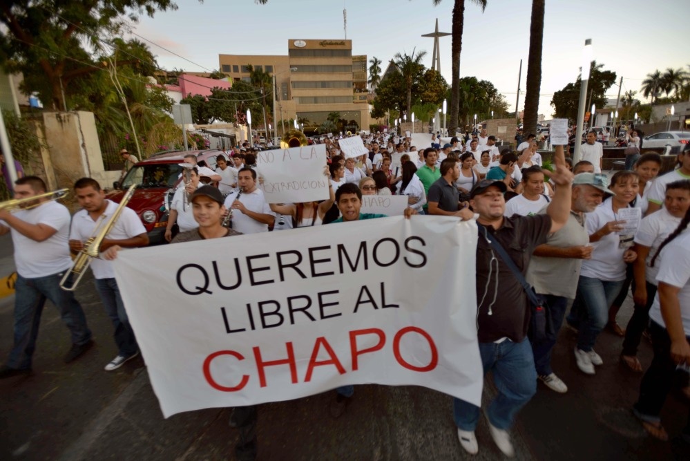 تظاهرات در مکزیک برای آزادی بزرگترین قاچاقچی مواد مخدر