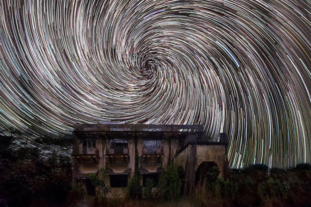 تصاویر باورنکردنی از گردش ستارگان در آسمان شب