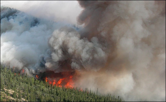 آتش سوزی مهیب در آلاسکا