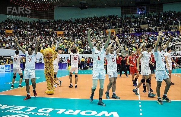 پیروزی مقتدرانه والیبال ایران مقابل ایتالیا