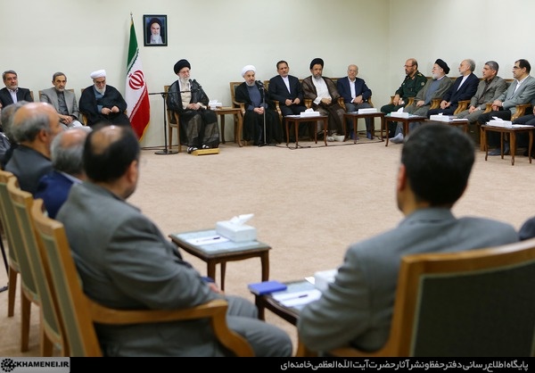 دیدار رئیس‌جمهور و اعضای هیأت دولت با رهبر معظم انقلاب اسلامی