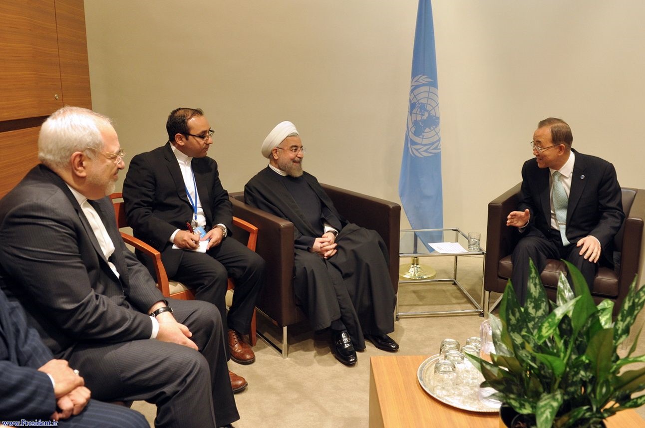 روحانی در دیدار با "بان کی مون": آماده توافق هستیم به شرط تامین حق ملت ایران