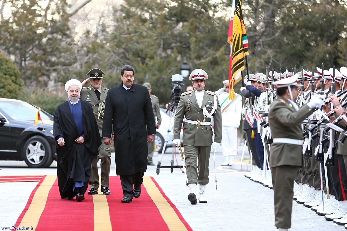 استقبال رسمی روحانی از رئیس جمهور ونزوئلا