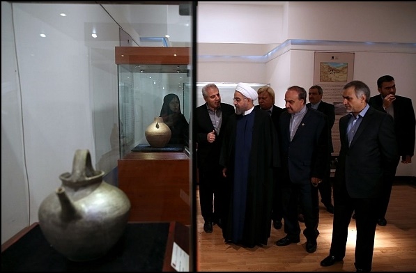 رییس جمهور در مراسم رونمایی از آثار خوروین: میراث فرهنگی، ایران هراسی را دفع می کند