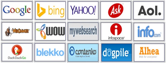 اسامی 15 موتور جستجوی محبوب جهان در ماه اکتبر 2015