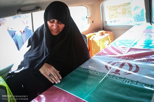 تشییع پیکر سید حمیدرضا حسینی خبرنگار شبکه خبر