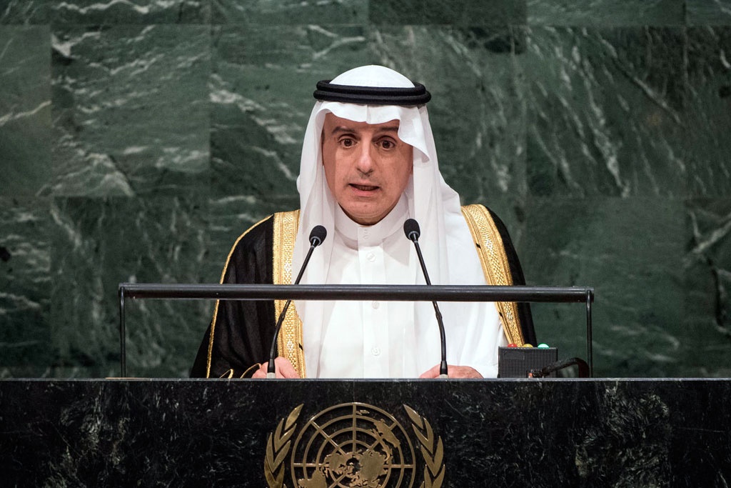 مشروح سخنرانی عادل الجبیر در سازمان ملل درباره یمن،توافق هسته‌ای ایران و جزایر سه‌گانه