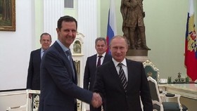 دیدار اسد با پوتین در مسکو