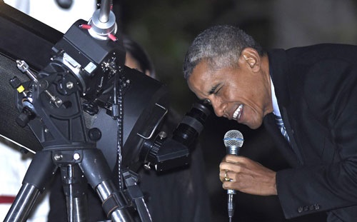 وقتی اوباما پشت تلسکوپ رفت/همه ناگفته‌ها درباره شب نجوم کاخ سفید