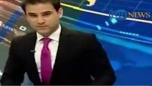 فرار مجری تلویزیون هنگام اعلام خبر زلزله (۲۰ ثانیه)