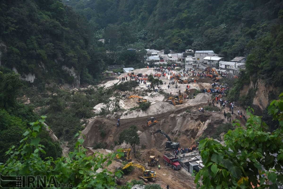 تلفات رانش‌زمین در گواتمالا به 186 تن رسید