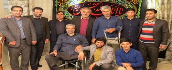  به مناسبت هفته ی بسج؛ دیدار مسئولان ورزش و جوانان البرز با جانبازان