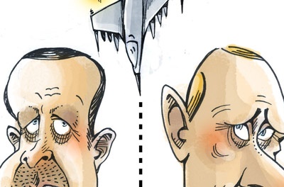 کاریکاتور/ دوئل پوتین و اردوغان!