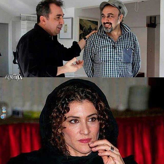 تصویر اینستاگرام ویشکا آسایش با عکس رضا عطاران و سیامک انصاری 
