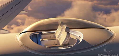 در هواپیماهای آینده چطور می توانید آسمان و زمین را ببینید؟/طراحی‌های جدید برای چشم‌انداز عالی