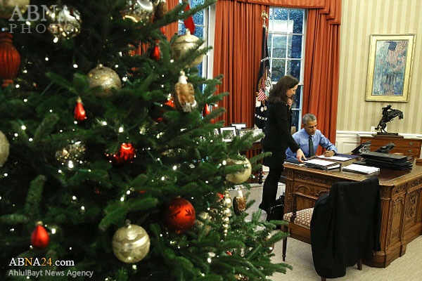 درخت کریسمس اوباما/ عکس