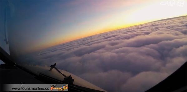 نگاهی به دنیای زیبا از کابین خلبان هواپیما