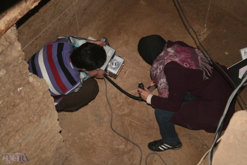 مستند سازی و اسکن نوری سه بعدی از اسکلت زن 7هزار ساله تهران