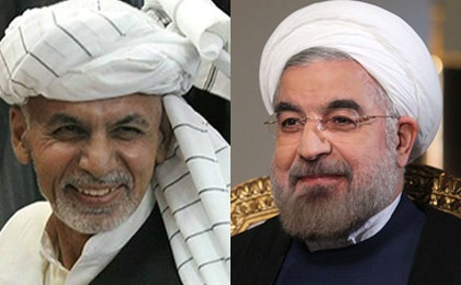 استقبال رسمی روحانی از رییس جمهور افغانستان