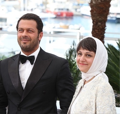 ساره بیات، پژمان بازغی، نوید محمدزاده و آیدا پناهنده روی فرش قرمز جشنواره کن